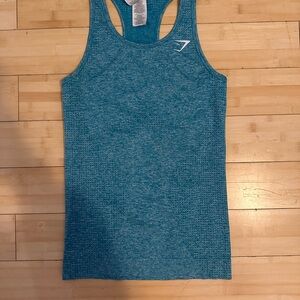 Gymshark Blue Heathered Tank Top